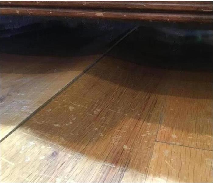 Wood Floor buckling or bending upwards